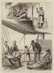 الزيارة الملكية للهند ، اسكتشات على متن P و O Steamer Sumatra